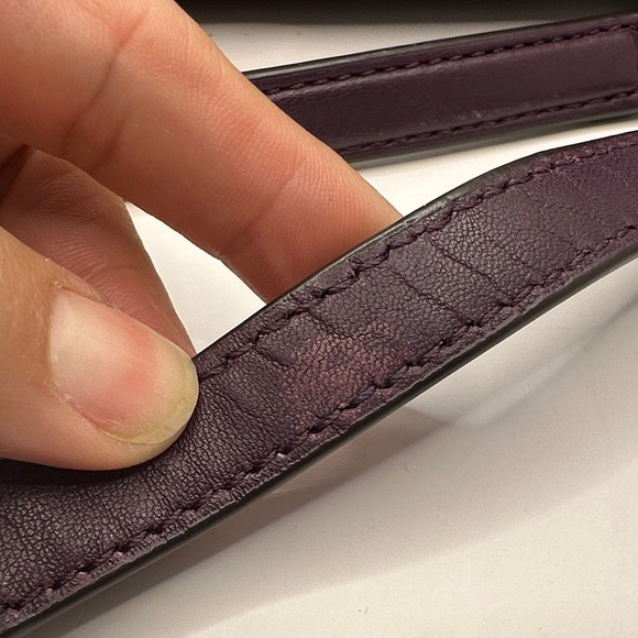 Michael Kors Quilted Vivianne Shoulder Bag in Plum with Silver Chain - Picture 4 of 16